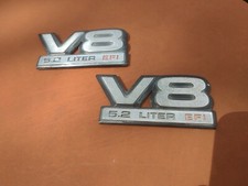  Placa de identificação Dodge Dakota "V8 5.2L EFI" Fender emblemas 1991 - 96 OEM usado comprar usado  Enviando para Brazil