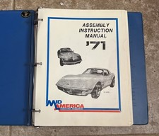 Chevrolet Corvette C3 Mid America 1971 manual de instruções de montagem comprar usado Chevrolet Corvette C3 Mid America 1971 manual de instruções de montagem comprar usado  Enviando para Brazil
