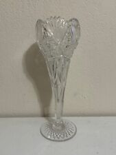 Usado, Vaso de tulipa de vidro antigo grande americano brilhante período corte 14" comprar usado  Enviando para Brazil