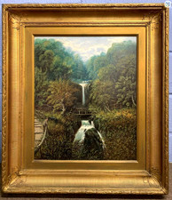 Antique landscape oil for sale  PRENTON
