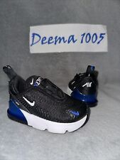 Usado, Tênis esportivo infantil Nike Air Max 270 ‘preto/azul corrida’ HF0098 00 - Tamanho 6C comprar usado  Enviando para Brazil