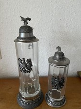 Bierkrug glas deckel gebraucht kaufen  Köln
