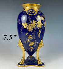 Vaso ânfora de porcelana antigo M. Redon, Limoges, esmalte dourado levantado Impasto comprar usado  Enviando para Brazil