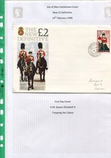 Ilha de Man 1990 £2 Definitive FDC cancelado Castletown comprar usado  Enviando para Brazil