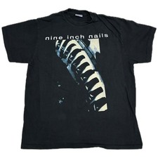 Camisa Vintage 1991 Nine Inch Nails Now I’m Nothing XL Band Ponto Único REIMPRESSÃO comprar usado  Enviando para Brazil