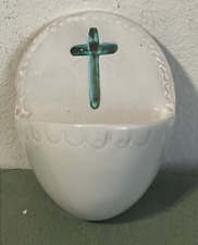 Vecchia acquasantiera ceramica usato  Italia