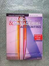 Financial and Managerial Accounting  Instructor Evaluation Copy Third Edition segunda mano  Embacar hacia Argentina