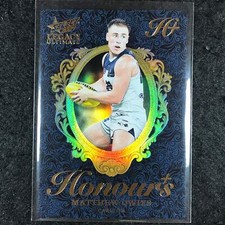 2024 Select AFL Legacy Ultimate MATTHEW OWIES Honours+ 005/125 #43, używany na sprzedaż  Wysyłka do Poland