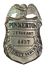 Pinkerton badge sergeant for sale  Denton