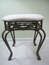 Upholstered beige ottoman for sale  East Moline