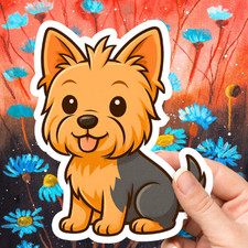 Sticker yorkshire terrier d'occasion  Expédié en Belgium