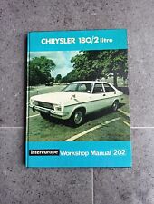 Intereurope workshop manual for sale  MANSFIELD