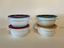 Tigela borboleta Tupperware 16 oz branca com tampas coloridas conjunto de 4 comprar usado  Enviando para Brazil