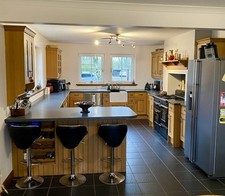 Solid oak kitchen for sale  LOCKERBIE