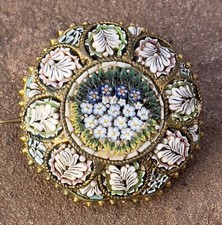 Alte millefiori brosche gebraucht kaufen  Ettlingen