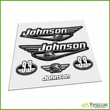 Usado, Adesivos adesivos de restauração laminados JOHNSON 9.9 HP barco a motor cavalo marinho potência comprar usado  Enviando para Brazil