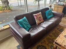 leather sofa comfy for sale  LONDON