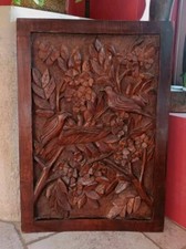 Carved wood panel. d'occasion  Expédié en Belgium