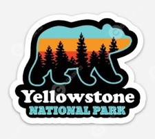 ADESIVO Parque Nacional de Yellowstone - urso ao ar livre vinil pedra amarela comprar usado  Enviando para Brazil
