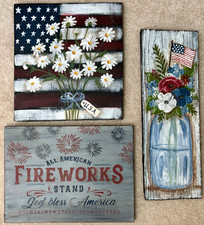 Hand painted flag for sale  Hampshire