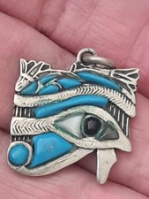 Silver egyptian eye for sale  BIRMINGHAM