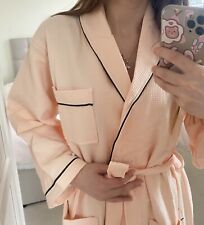 Pink waffle robe for sale  MITCHAM