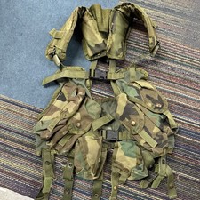 COLETE DE CARGA TÁTICA VINTAGE CAMUFLAGEM FLORESTA MILITAR EXÉRCITO DOS EUA comprar usado  Enviando para Brazil
