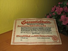 Garantieschein nähmaschine se gebraucht kaufen  Ilmenau, Martinroda