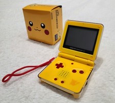 Nintendo Game Boy Advance SP X Pikachu Pokemon, caixa personalizada, protetor e carregador, usado comprar usado  Enviando para Brazil