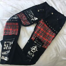 Black tartan punk for sale  ST. AUSTELL