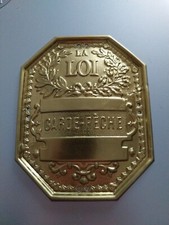 Plaque laiton loi d'occasion  Zillisheim