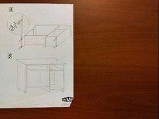 Schreibtisch dunkelbraun itali gebraucht kaufen  Bad Kösen