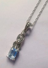 Sterling silver topaz for sale  LINCOLN
