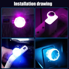 1 peça mini LED USB luz interior de carro neon atmosfera lâmpadas ambientais acessórios comprar usado  Enviando para Brazil