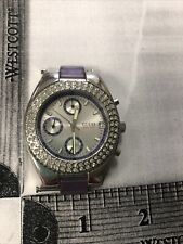 Relógio feminino GUESS mostrador branco 50M/165 pés resistente à água cristal enfeitado comprar usado  Enviando para Brazil