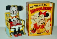Linemar Japão Litho Lata Minnie Mouse Tricô Balanço Caixa Original Anos 1960 Walt Disney, usado comprar usado  Enviando para Brazil