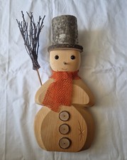 Figur holz schneemann gebraucht kaufen  Deisenhofen