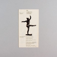 Sculpture degas leaflet for sale  WEMBLEY