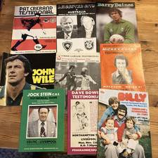 Football programmes testimonia for sale  EXMOUTH