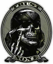 Confie em nenhum Punk Skull Biker F Off logotipo Dólar Americano Estilo Adesivo De Vinil Vinyl Decal, usado comprar usado  Enviando para Brazil