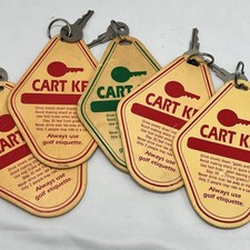 Lote de chaves de carrinho de golfe E-Z-GO vintage com etiqueta fob grande de aluguel de campos de golfe comprar usado Lote de chaves de carrinho de golfe E-Z-GO vintage com etiqueta fob grande de aluguel de campos de golfe comprar usado  Enviando para Brazil