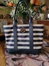 cream tote striped navy for sale  Pahrump