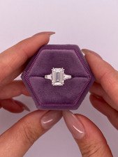 3.30tcw emerald cut for sale  Iselin