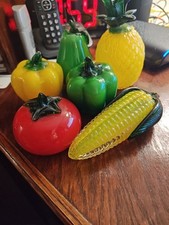 fruit glass 10 vegetables for sale  Buna
