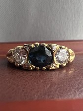 sapphire diamond trilogy ring for sale sapphire diamond trilogy ring for sale GREAT YARMOUTH