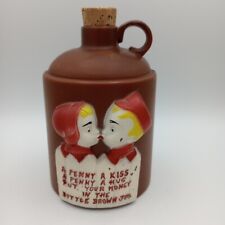 Jarro de plástico holandês beijando crianças cofrinho cortiça um centavo um beijo um centavo um abraço vintage comprar usado  Enviando para Brazil