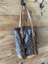 Bolsa balde Louis Vuitton marrom monograma. Up Cycled com acabamento de couro personalizado. comprar usado  Enviando para Brazil