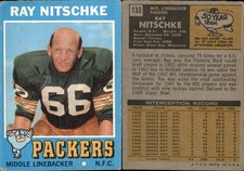 Ray nitschke 1971 for sale  USA