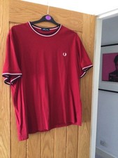 Fred perry red for sale  BIRMINGHAM