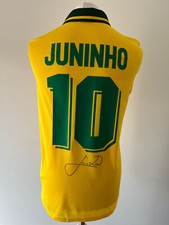 Usado, Camisa retrô assinada JUNINHO PAULISTA Brasil 1996 - PROVA EXATA/CERTIFICADO DE AUTENTICIDADE comprar usado  Enviando para Brazil